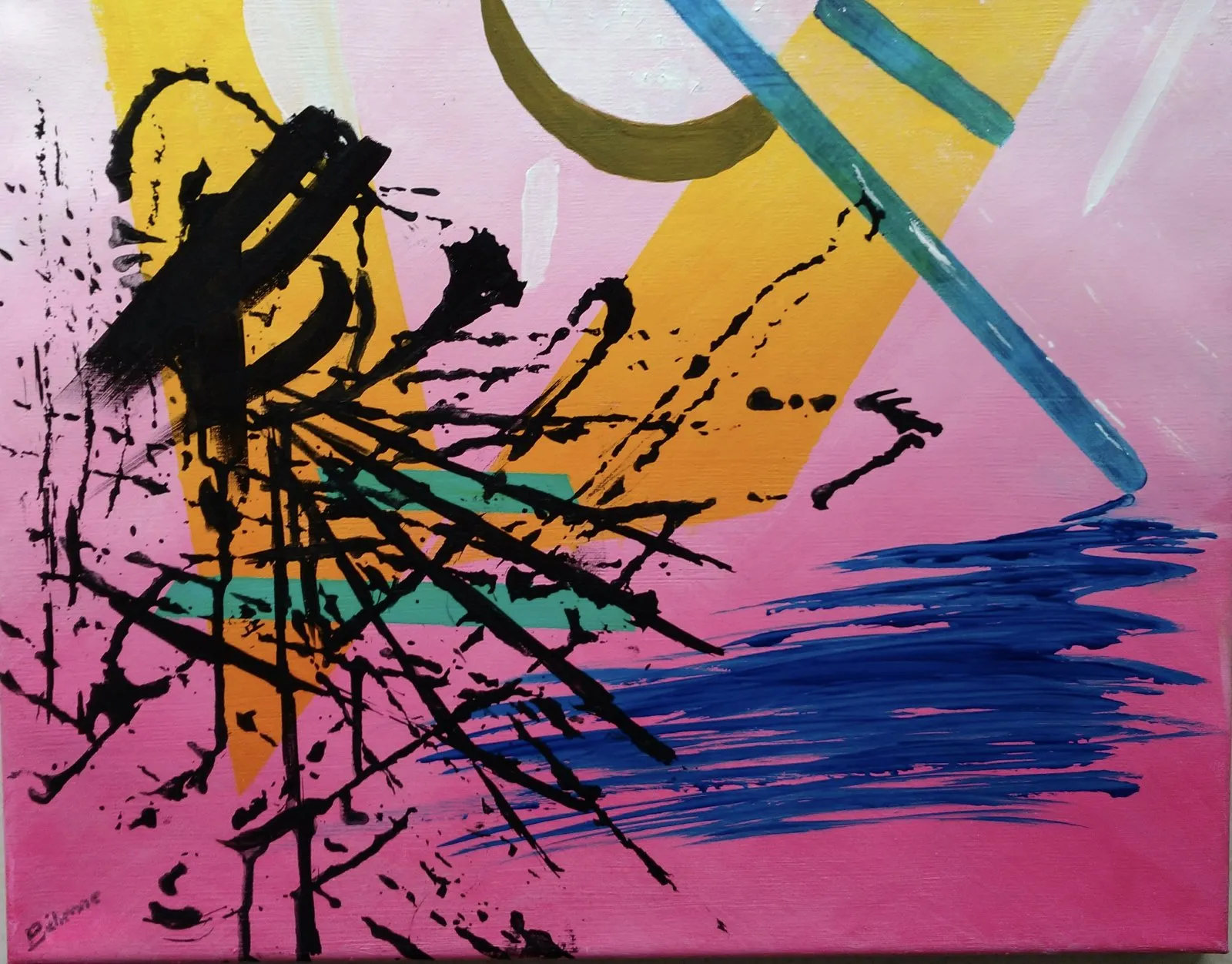 Abstraction 3, acrylique de Béhenne