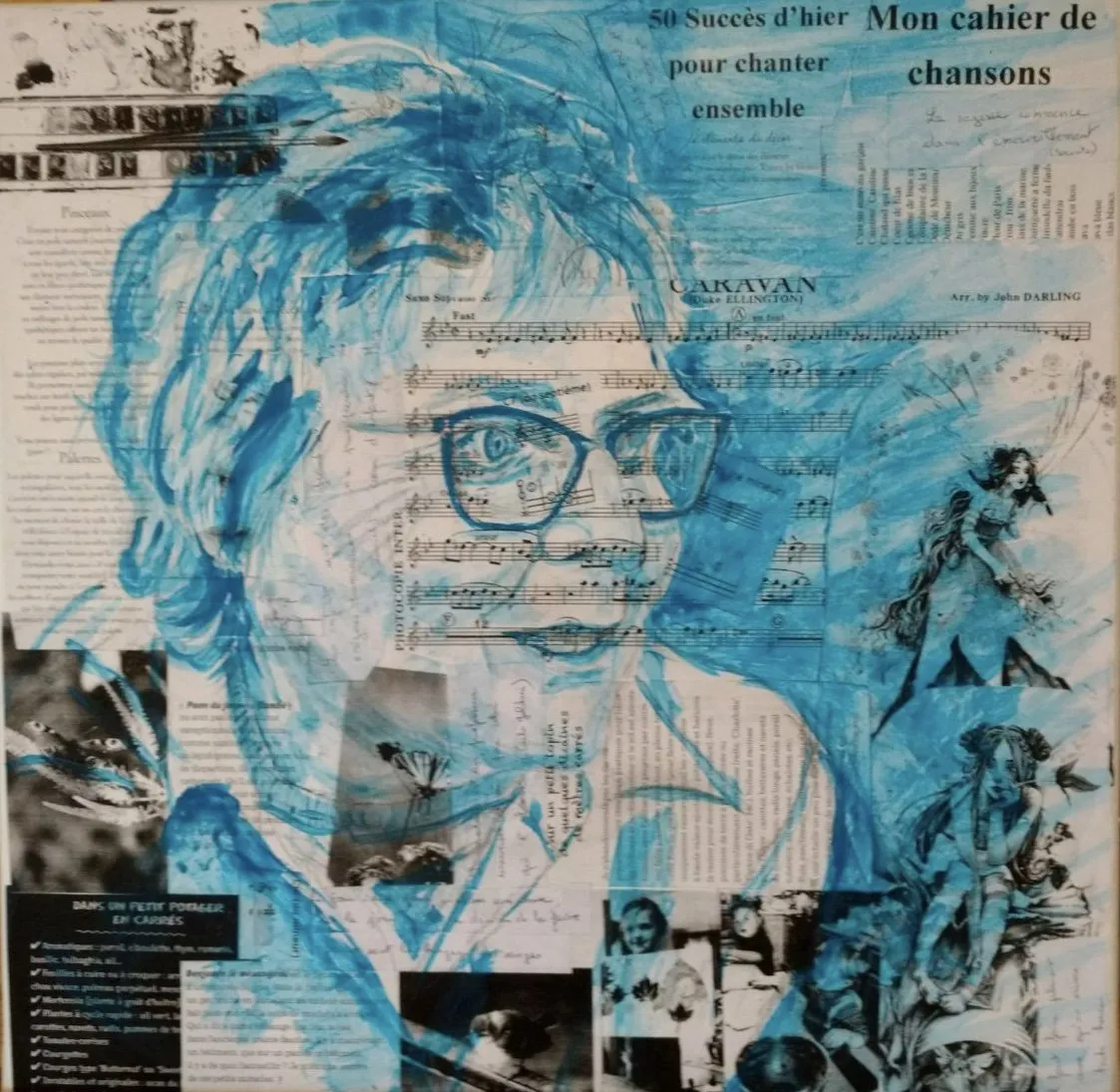 Autoportrait, acrylique de Béhenne