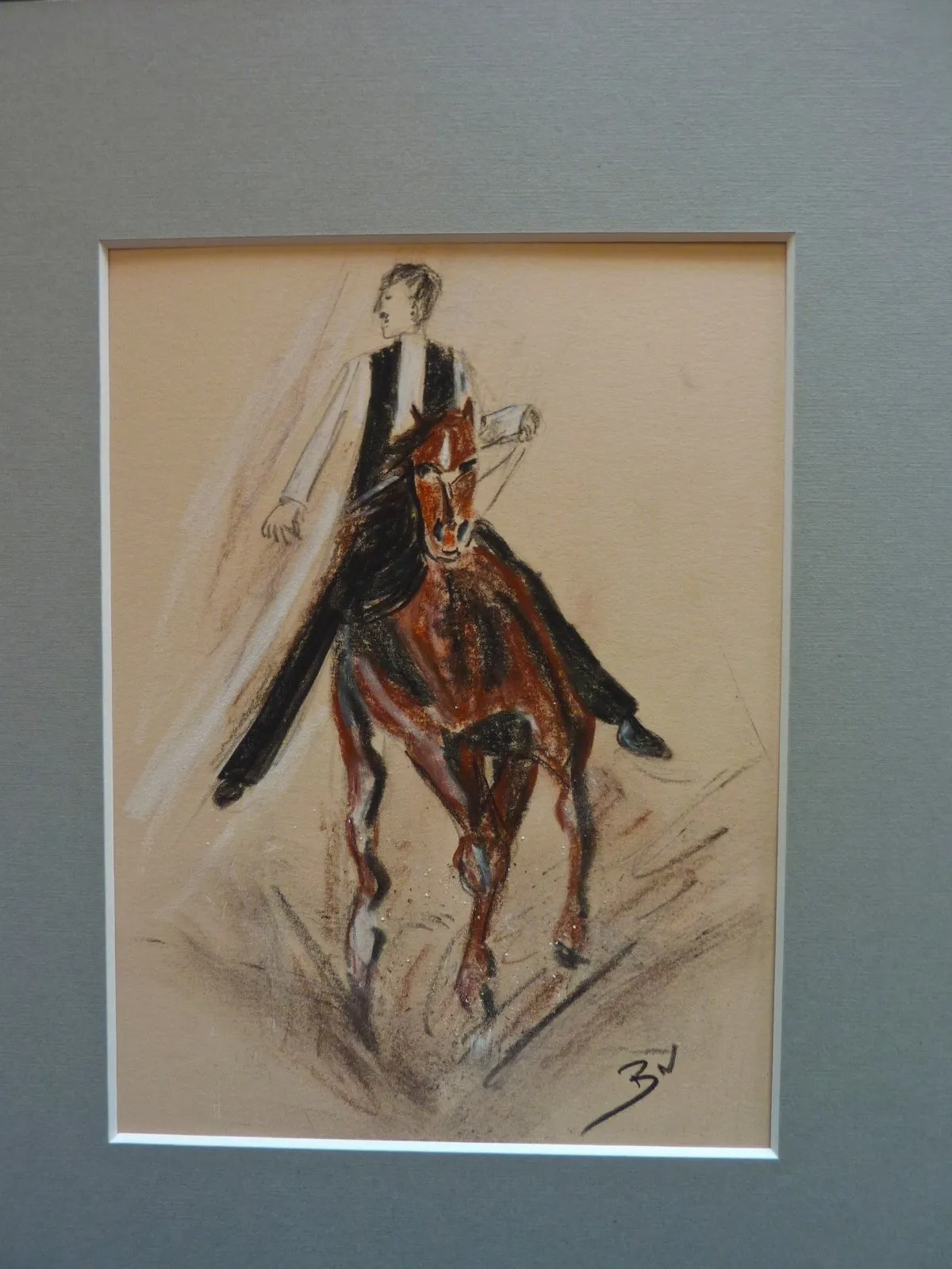 Cavalier, dessin de Béhenne