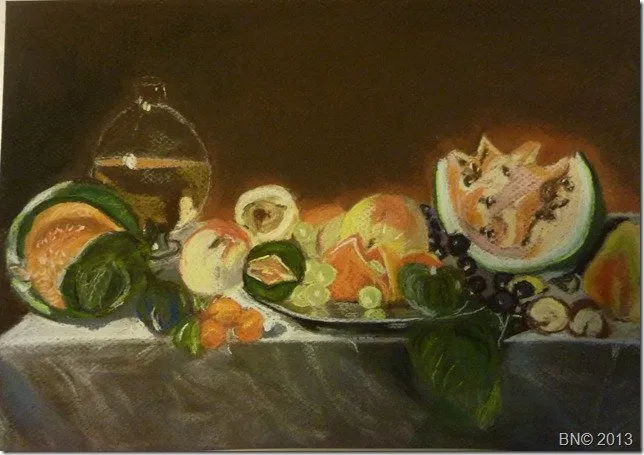 Clair obscur, pastel de Béhenne