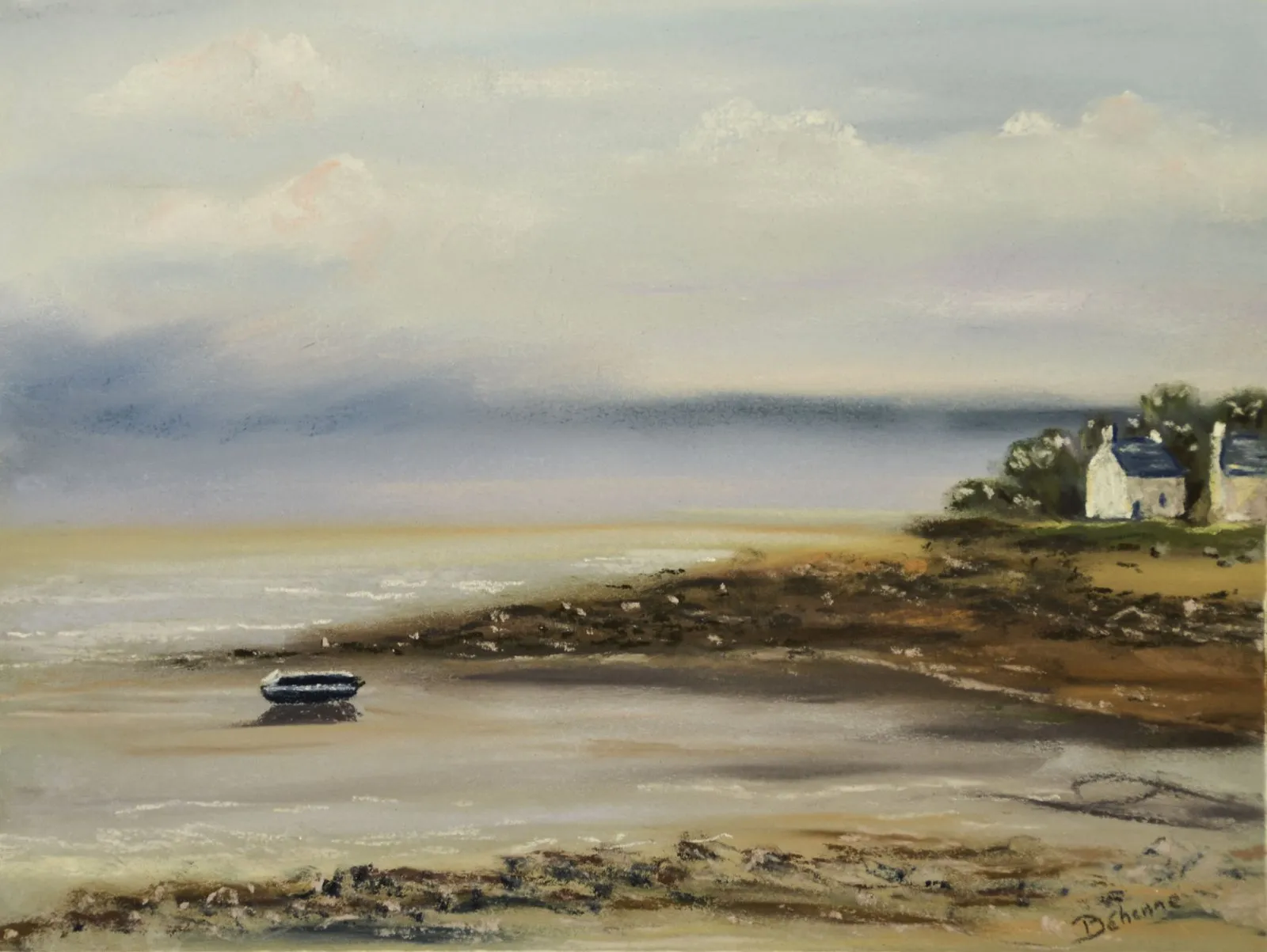 Crique (n°2), pastel de Béhenne