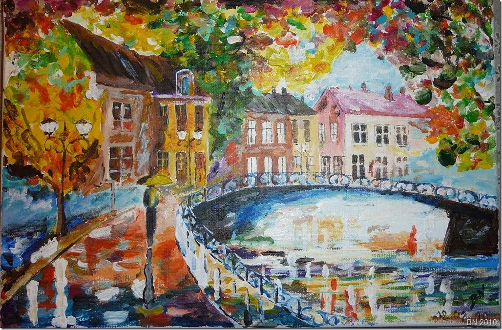 Flânerie, acrylique de Béhenne