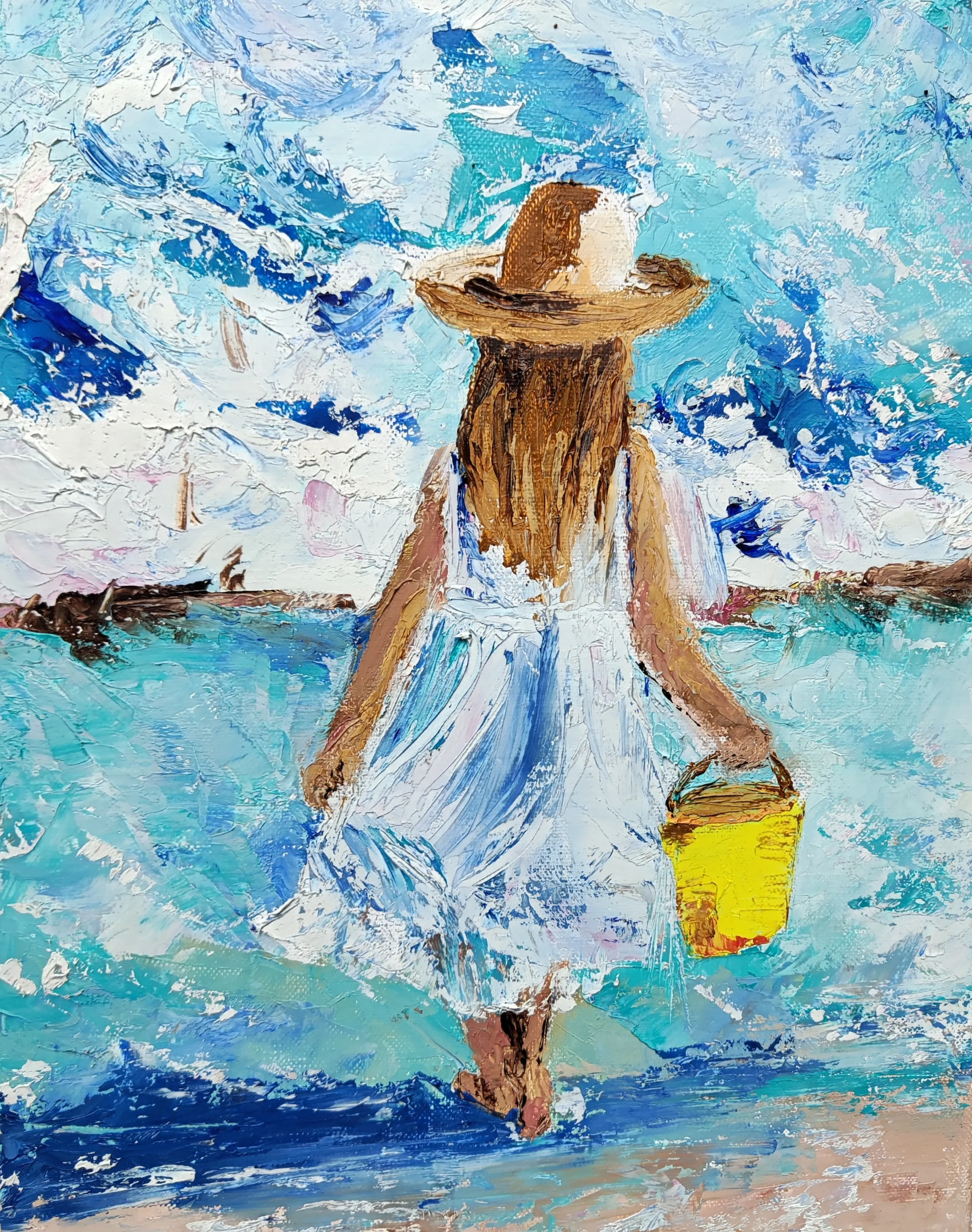 Je vais chercher de l'eau, huile de Béhenne