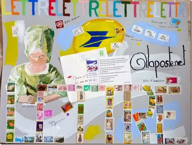 La lettre, acrylique de Béhenne