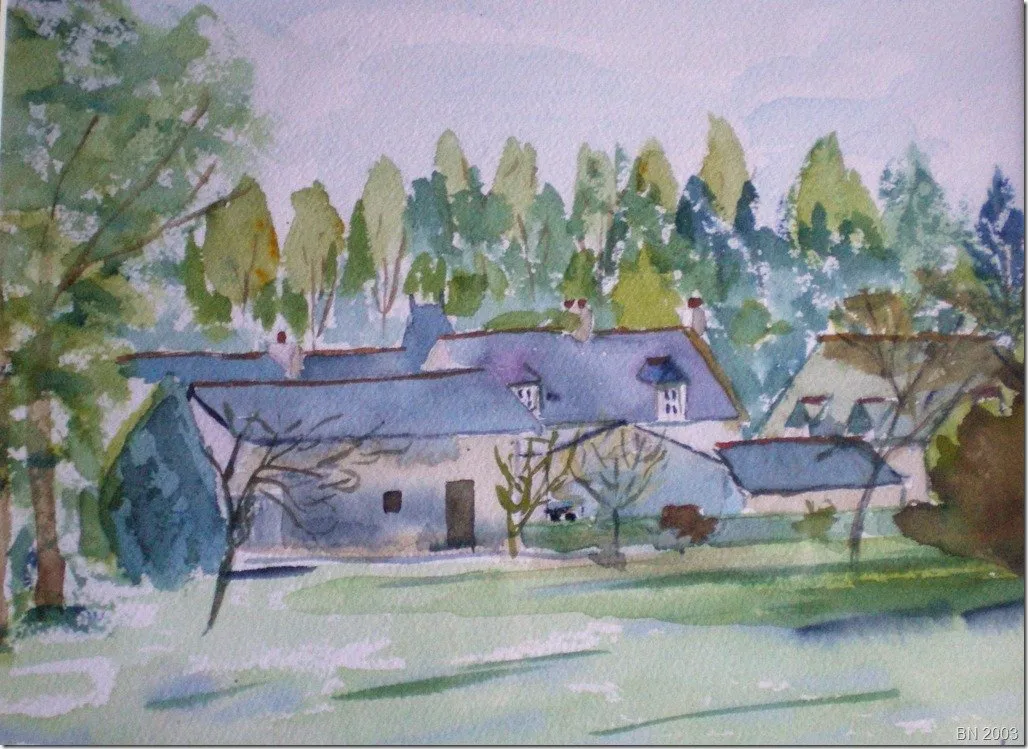 Launay, aquarelle de Béhenne