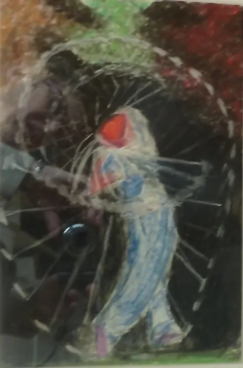 Le golfeur, pastel de Béhenne