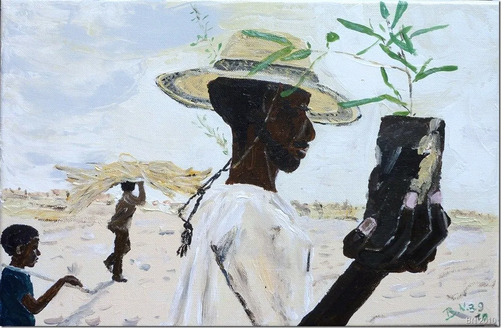 Les emporteurs d’espoir, acrylique de Béhenne