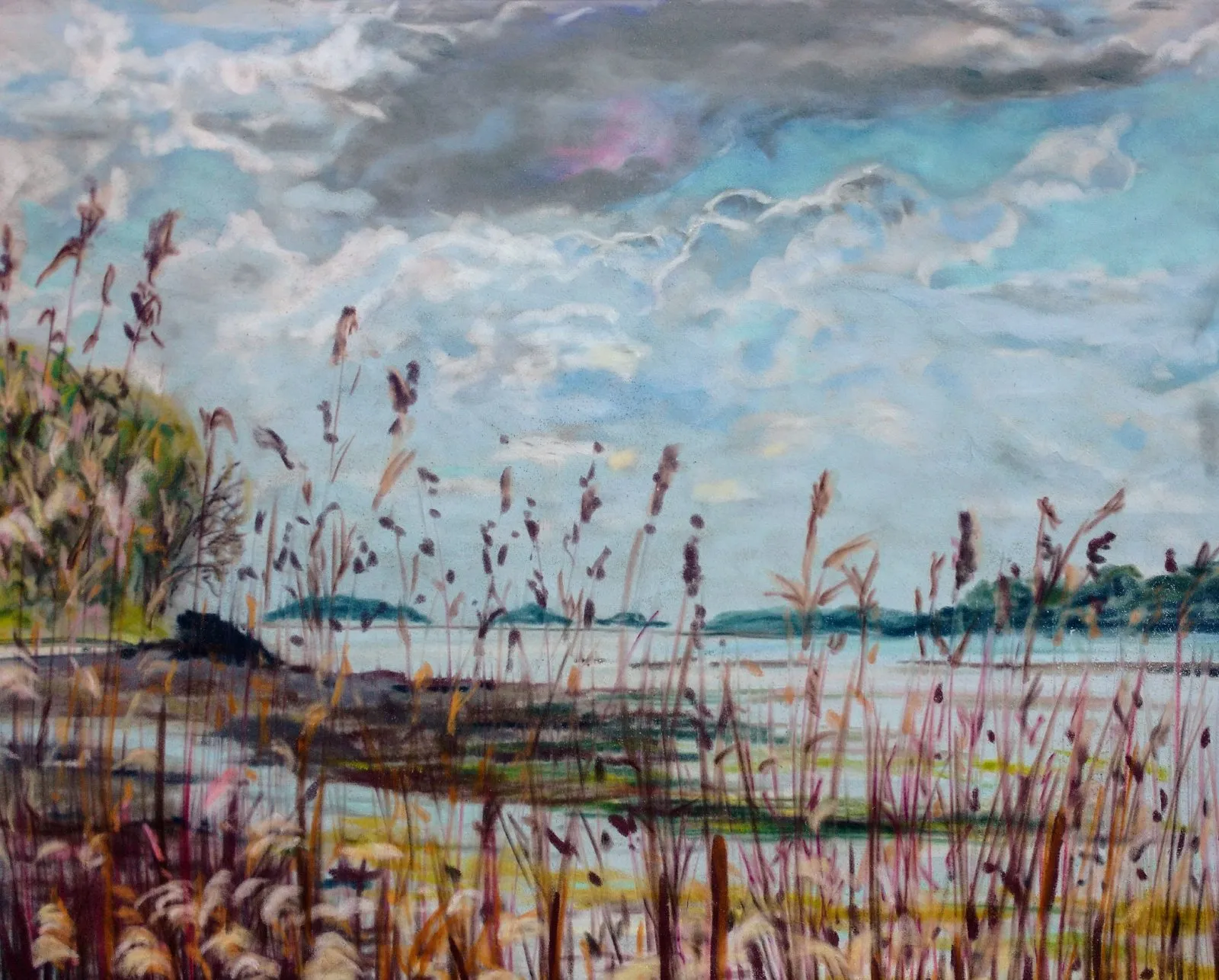 Paimpol, une plage, pastel de Béhenne