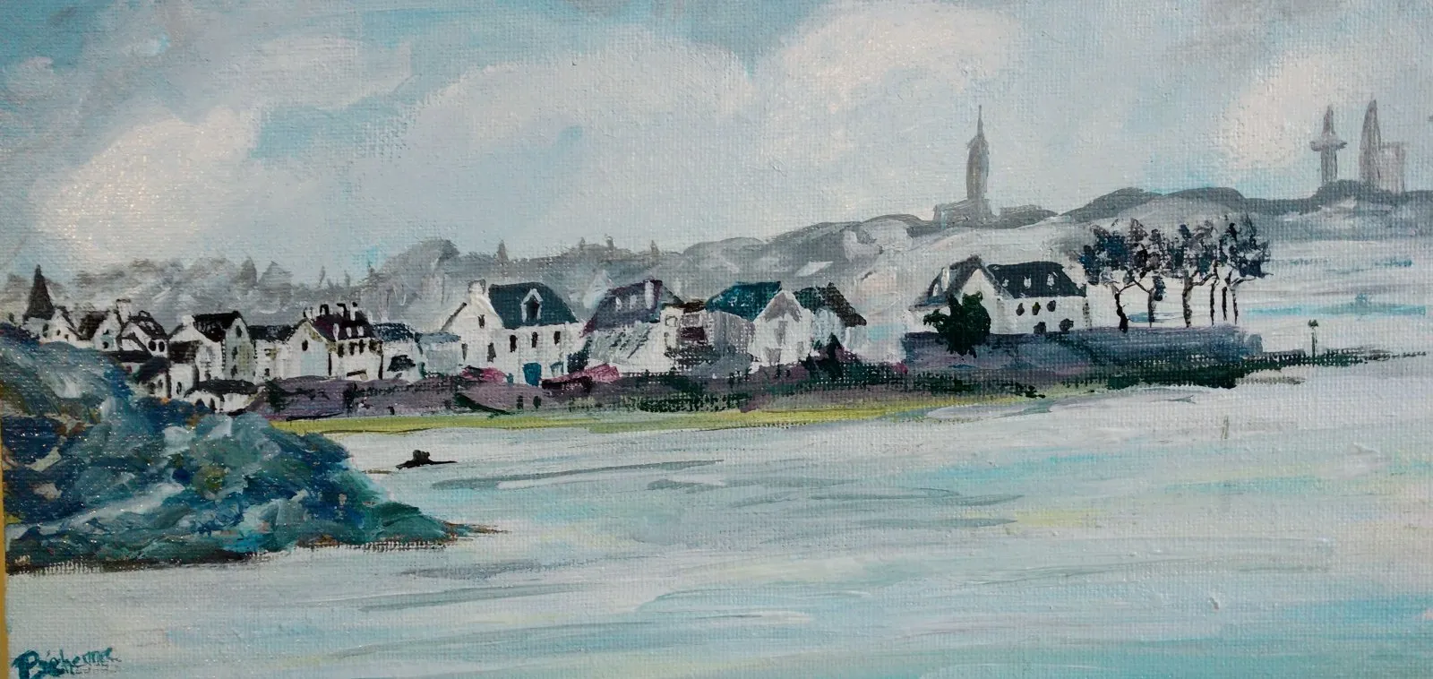 Petite marine, acrylique de Béhenne