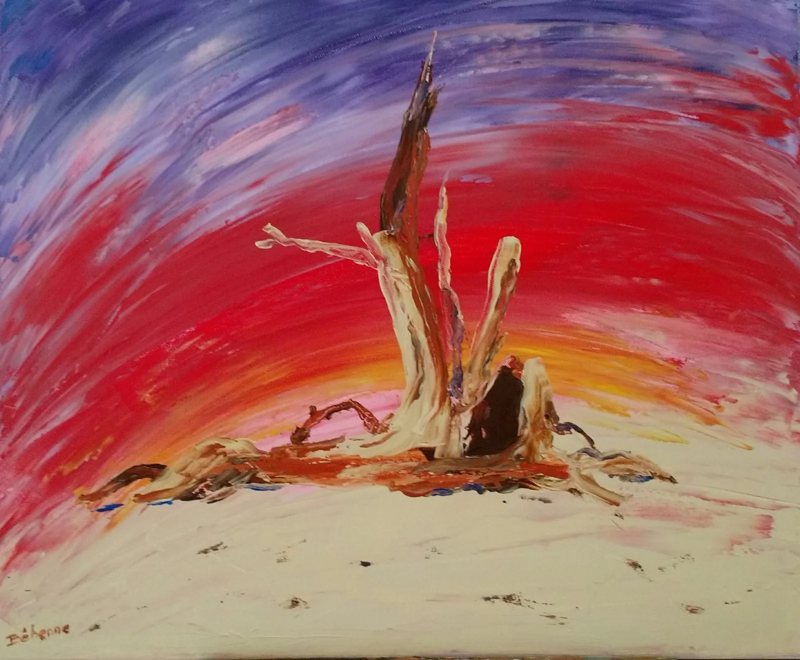 Roots, acrylique de Béhenne