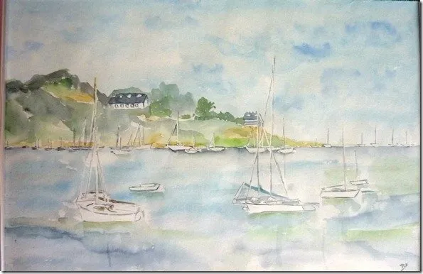 Saint briac, aquarelle de Béhenne