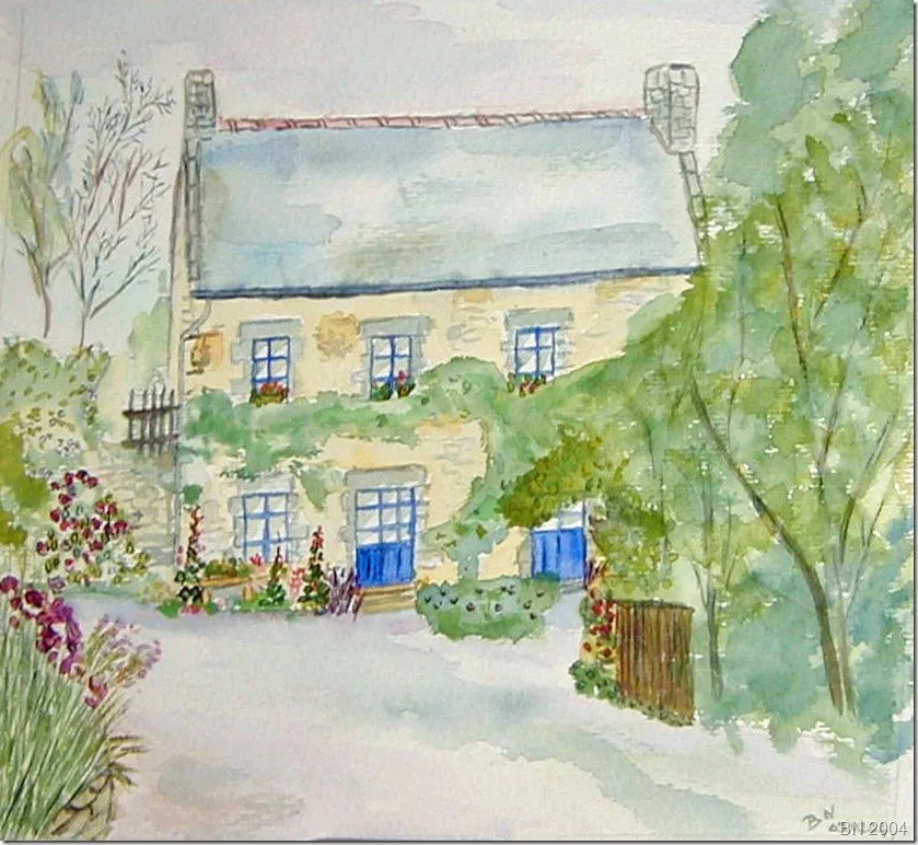 Style breton, aquarelle de Béhenne