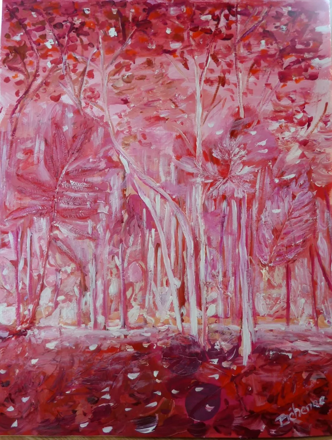 Sweety forest, acrylique de Béhenne