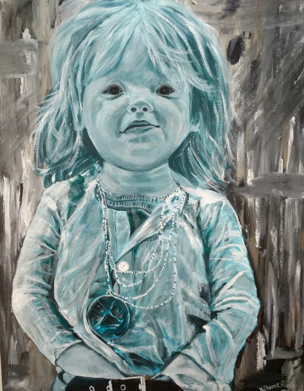Titi parisien, acrylique de Béhenne