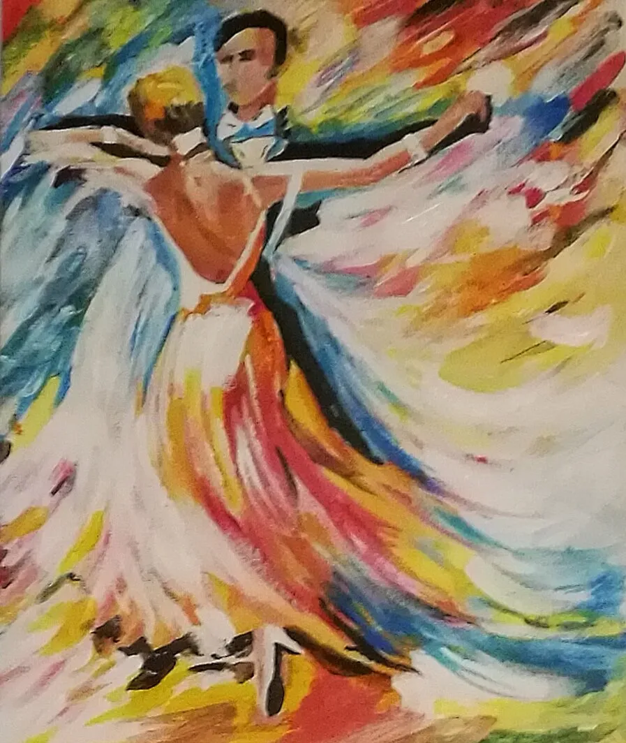 Valse, acrylique de Béhenne
