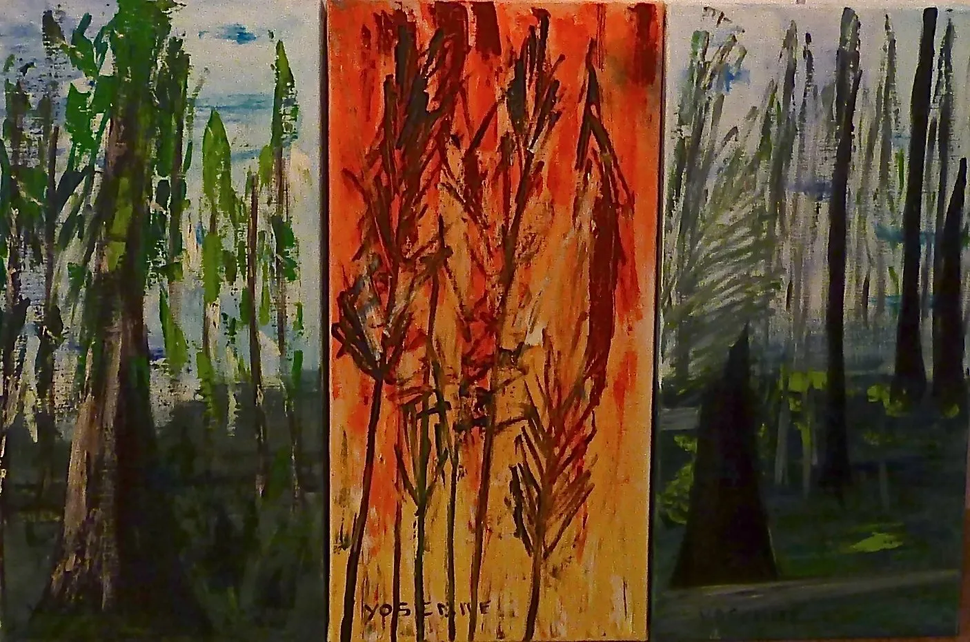 Yosemite park, 2013, huile de Béhenne